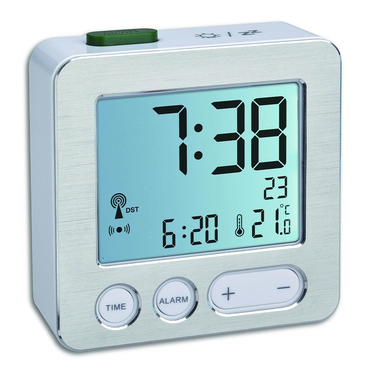 TFA Dostmann 60.2545.54 Dijital, Termometreli, Alarmlı Masa Çalar Saati TM832.2031.54